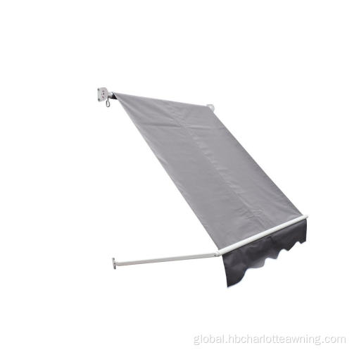 Up And Down Manual Awning Patio Drop Arm Manual Retractable Window Awning Manufactory